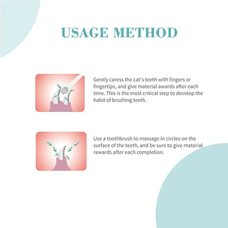 Bioline Tooth Brush for Cats and Puppies Set 4 Pieces