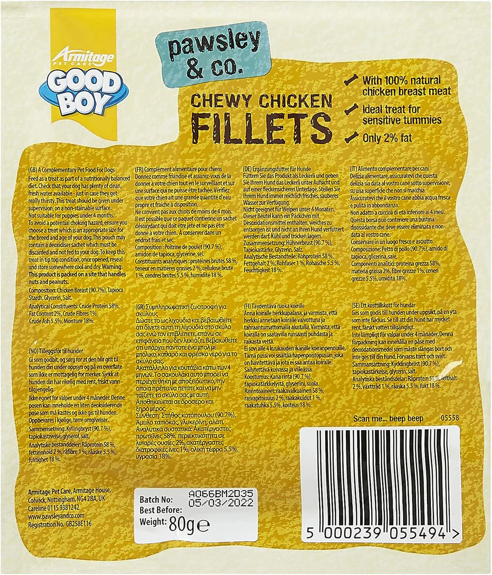 Goodboy Chewy Chicken Fillets 80 g