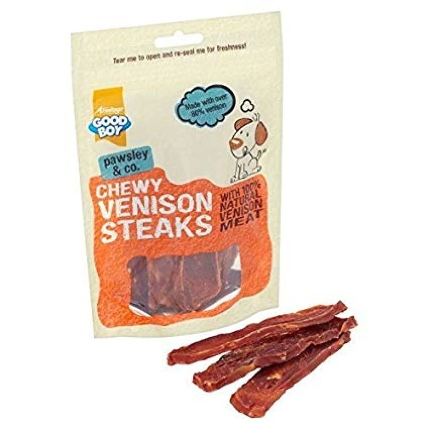 Good Boy Chewy Venison Steaks 80 g