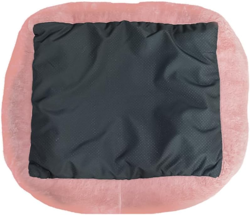 Doctor Pet Brownie Series Rectangle Pet Bed Small - 60x50x19cm - Soft Washable Fabric, Reversible Cushion, Non-Slip Base,Ideal for Cats & Small Dogs