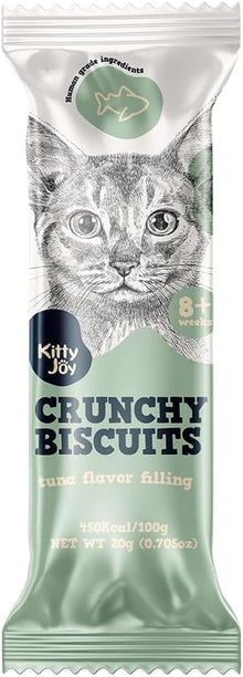 Kitty Joy Crunchy Biscuits with Tuna Flavor Filling Cat Treats 20g