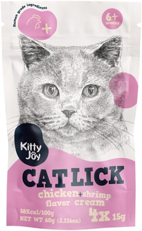 Cat Lick Chicken + Shrimp Flavor Cream Cat Treats (4x15g) 60g