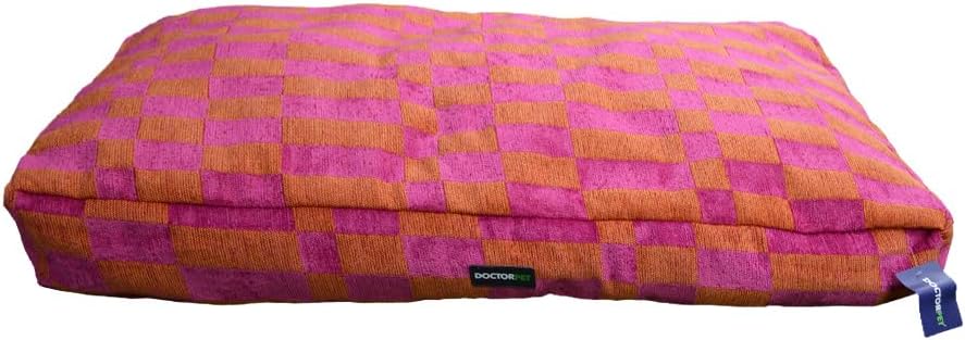DOCTOR PET BLOCK-BED M VR06 ORANGE LEOPARD 85 x 55 x 15 cm