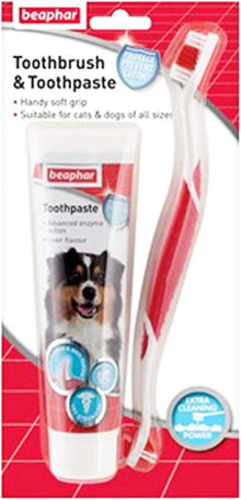 Beaphar Toothbrush & Toothpaste Combipack for Dogs & Cats
