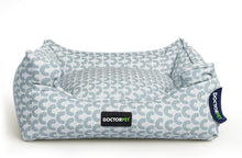 Doctor Pet Block Rectangle Pet Bed Small - Blue - Premium Waterproof Bed with Sustainable Filling, Non-Slip Base & Durable Exterior – 60 x 50 x 19 cm