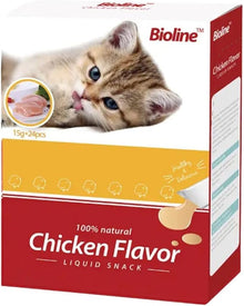 Bioline Cat Treats Chicken Flavor 15g x 24