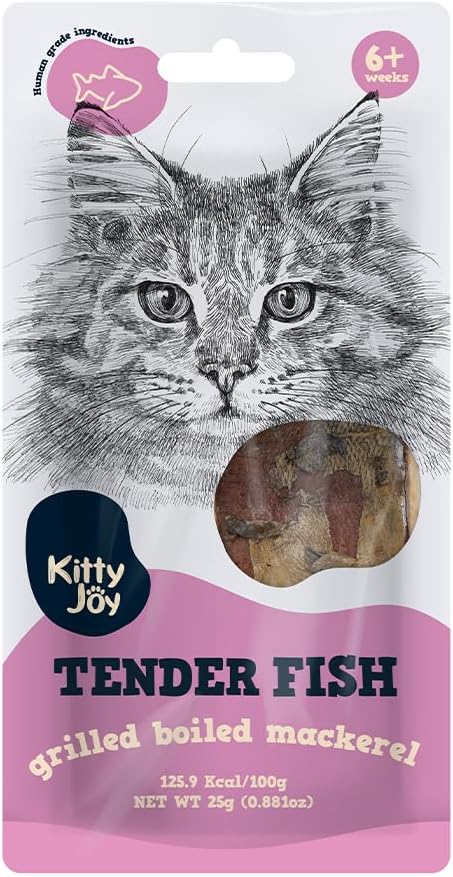 Kitty Joy Tender Fish Grilled Boiled Mackerel Cat Treats 25g