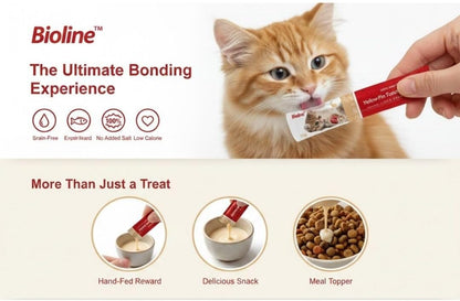 Bioline Cat Treats 15g x 24[Flavor - Yellowfin Tuna & Scallop]