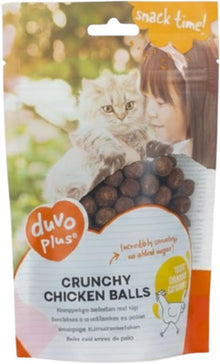 Duvo Crunchy Chicken Balls for Cats 50g