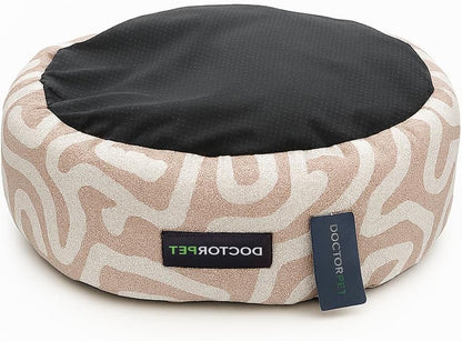 Doctor Pet Pumpkin Dog Bed Small - Pink - Soft & Durable Washable Pet Bed, with Non Slip Base- 50 x 50 x 29 cm
