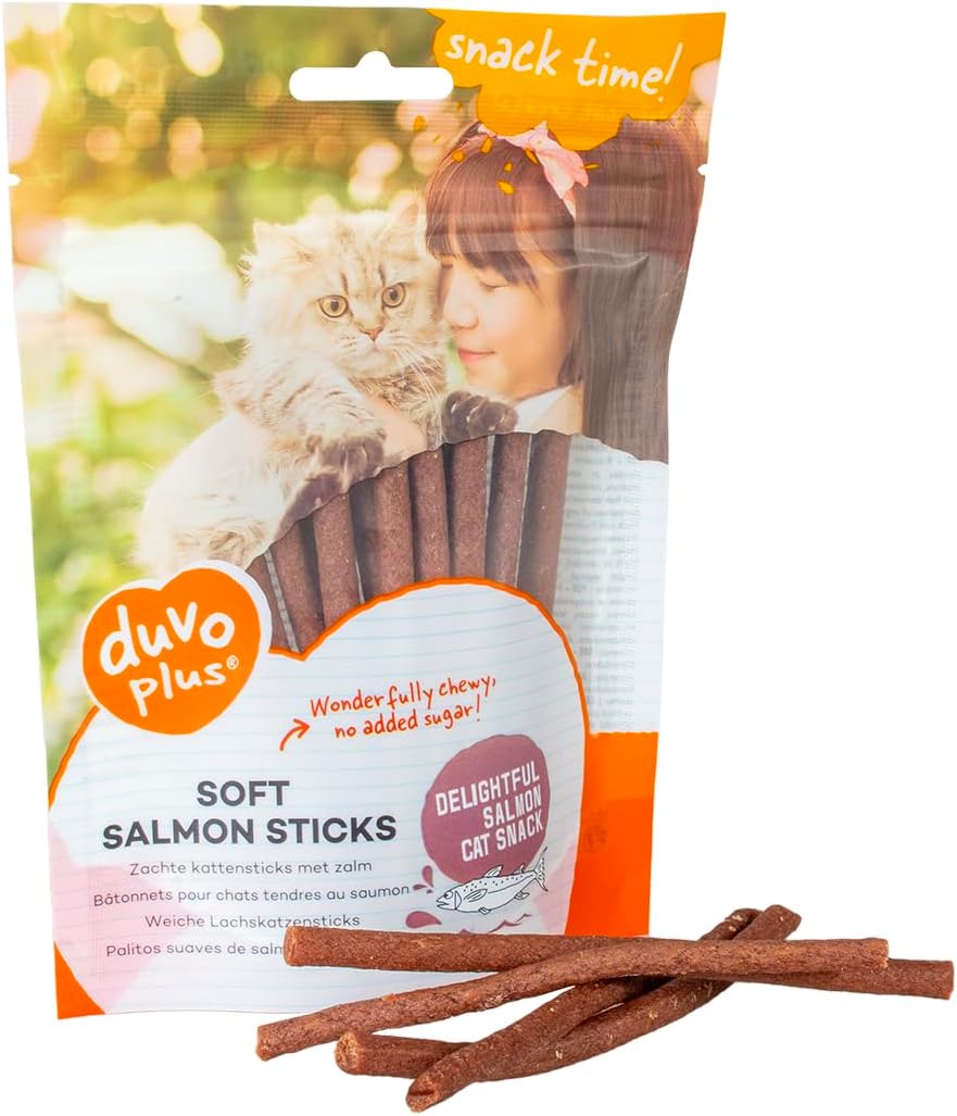 Duvo Soft Salmon Sticks for Cats 50g