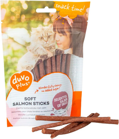 Duvo Soft Salmon Sticks for Cats 50g