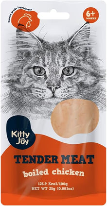 Kitty Joy Tender Meat Boiled Chicken Cat Treats 25g