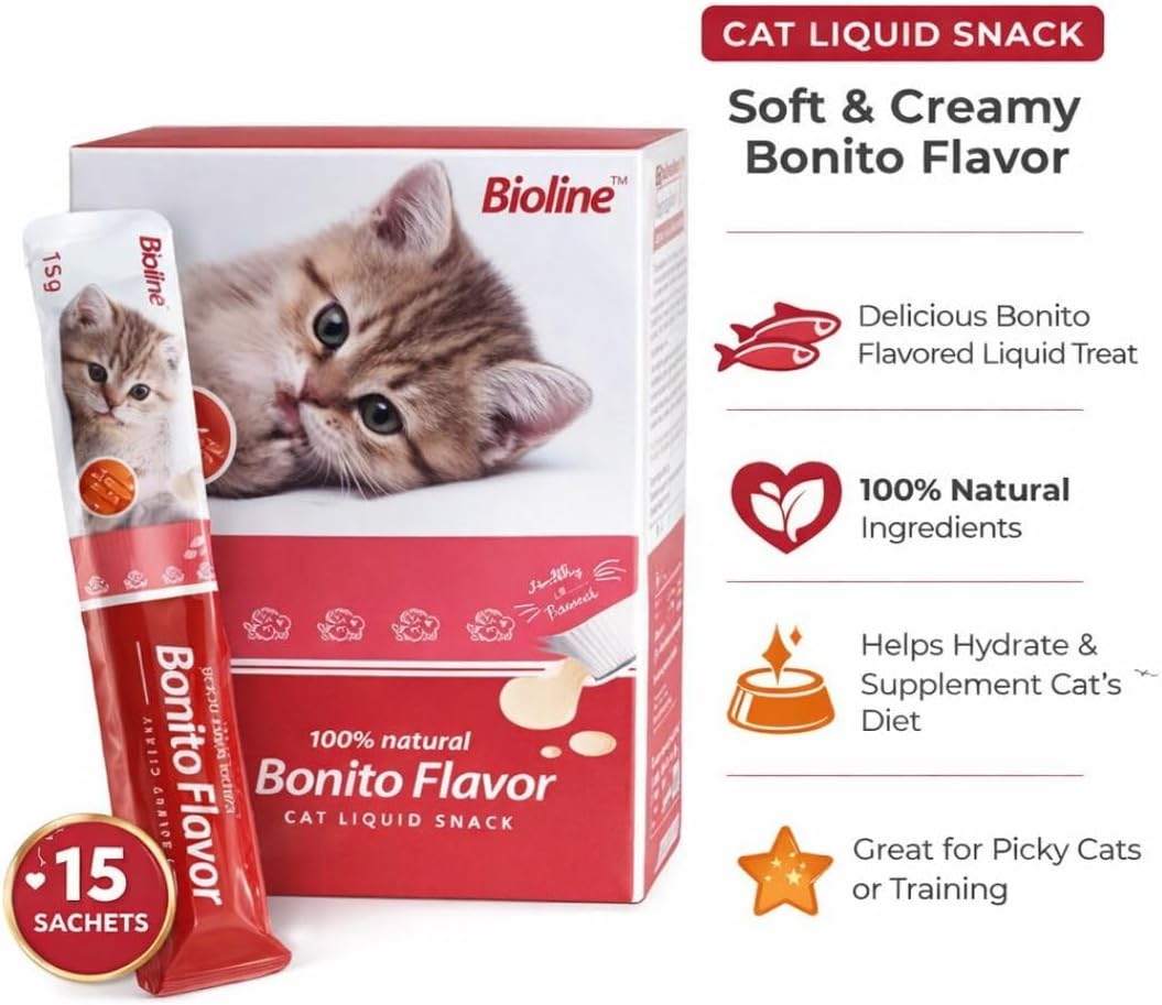 Bioline Cat Treats 15g x 24[Flavor - Bonito]