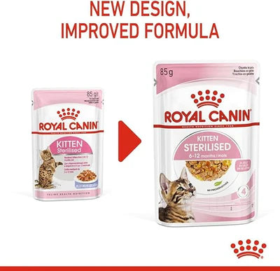 Royal Canin Kitten Sterilised In Jelly Wet Food 85G