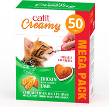Catit Creamy Treats Mega Pack Chicken with Lamb, 50 tubes/box