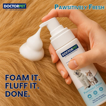 Doctor Pet Dry Shampoo Foam Pawsitively Fresh 200ml