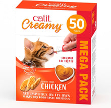 Catit Creamy Treats Mega Pack Chicken, 50 tubes/box