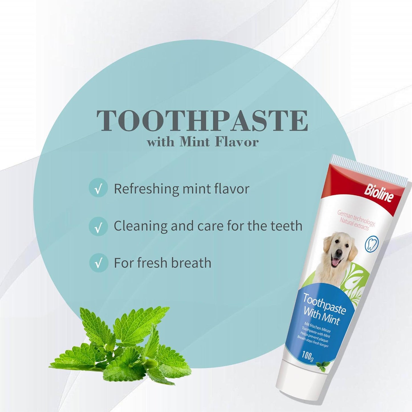 Bioline Tooth Paste Mint Flavour 100G, White