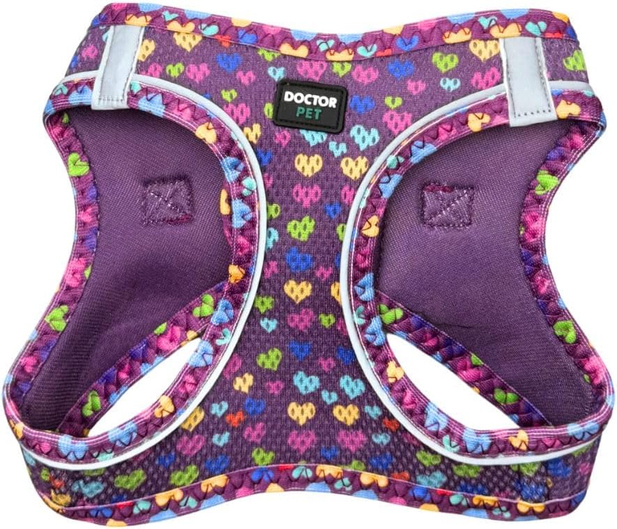 DOCTOR PET AIR MESH HARNESS HEARTS S