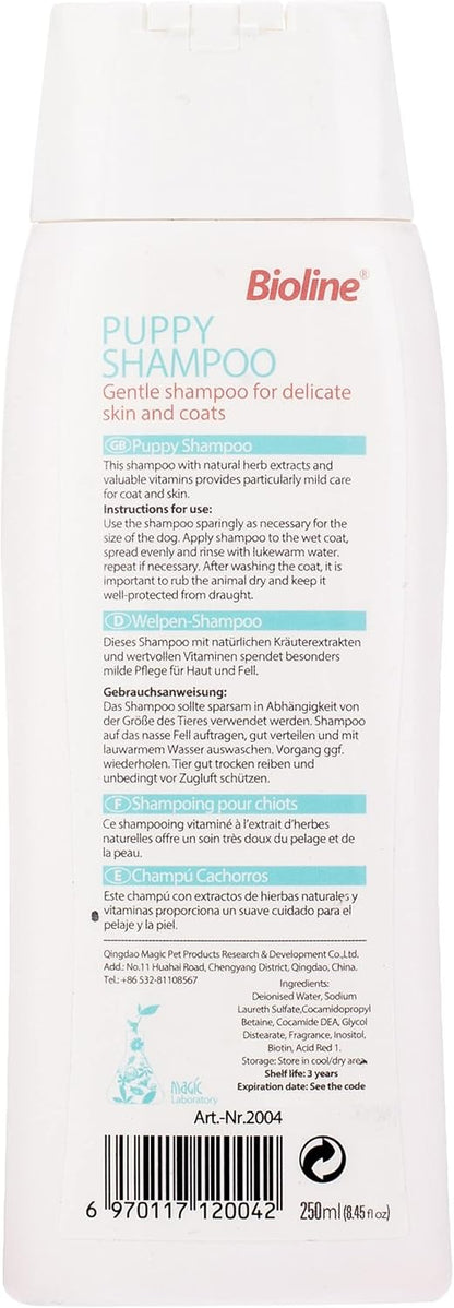 Bioline Puppy Shampoo 250ml[Volume - 250ml]
