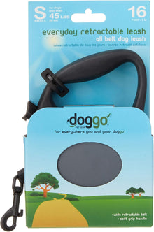 Doggo everyday retractable leash 4m, S, grey