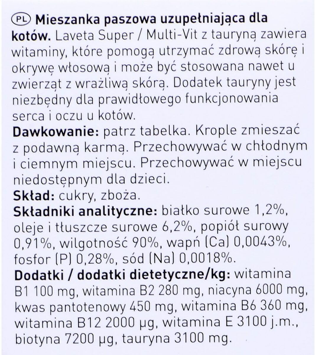 Multivitamin Liquid with Taurine for Cat 50 ml
