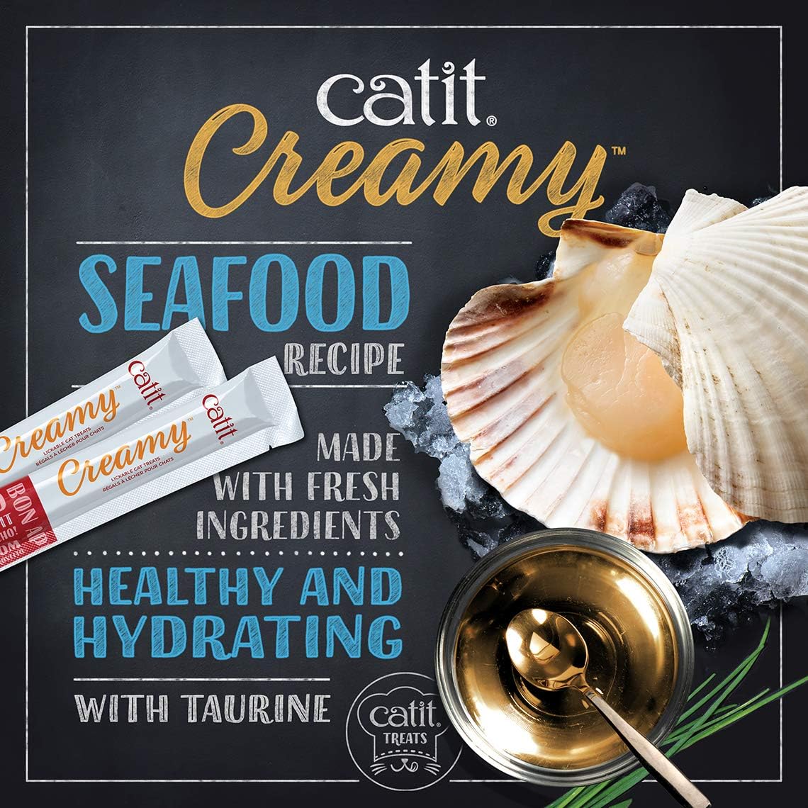 Catit Creamy Treats Mega Pack Chicken, 50 tubes/box