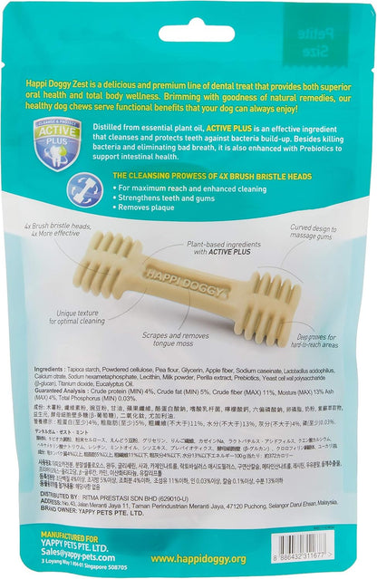 Happi Doggy Dental Chew Zest-Milk-2.5" (18 pieces) - 150g