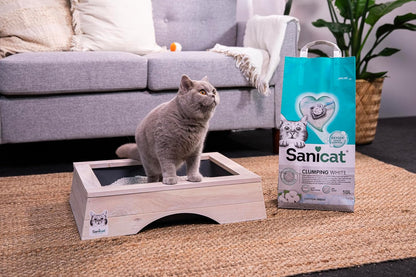 Sanicat Clumping White Cotton Fresh (Scented) 10 L