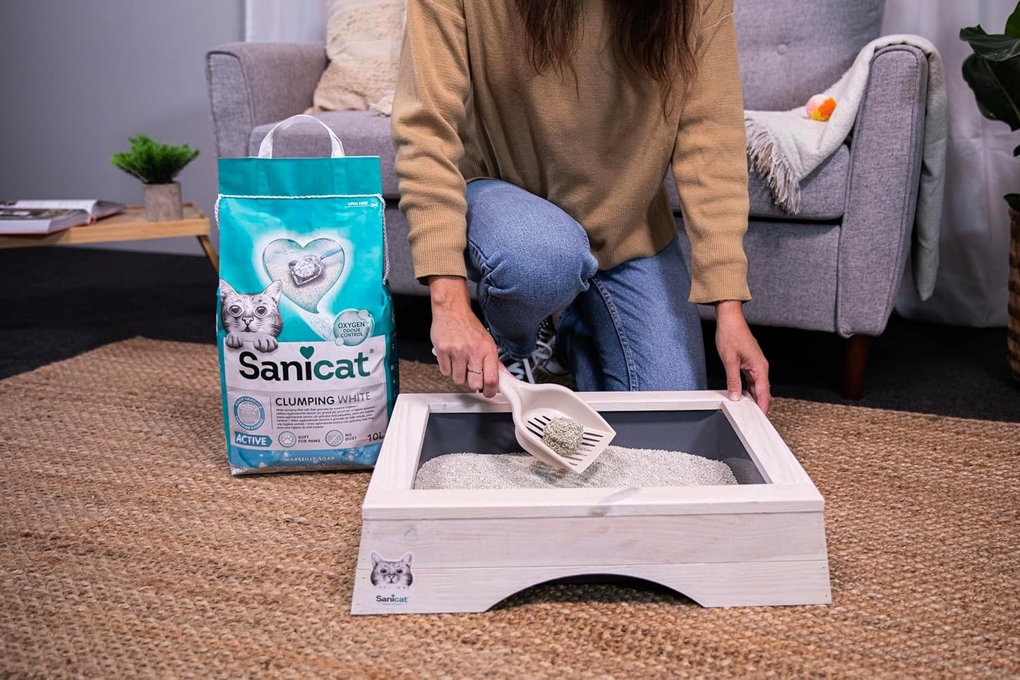 Sanicat Clumping White Active 10 L