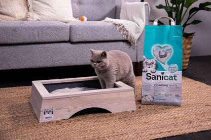 Sanicat Clumping White Cotton Fresh (Scented) 10 L