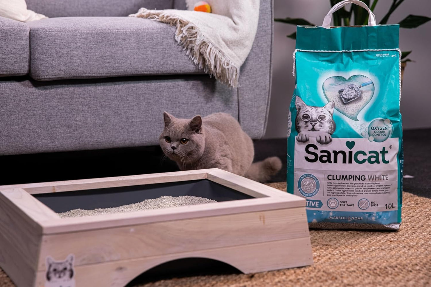 Sanicat Clumping White Active 10 L