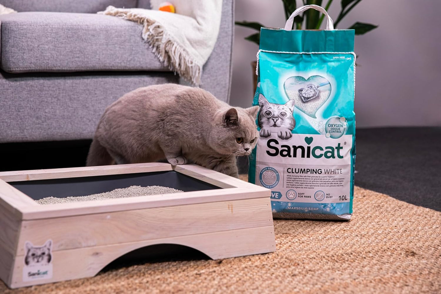 Sanicat Clumping White Active 10 L