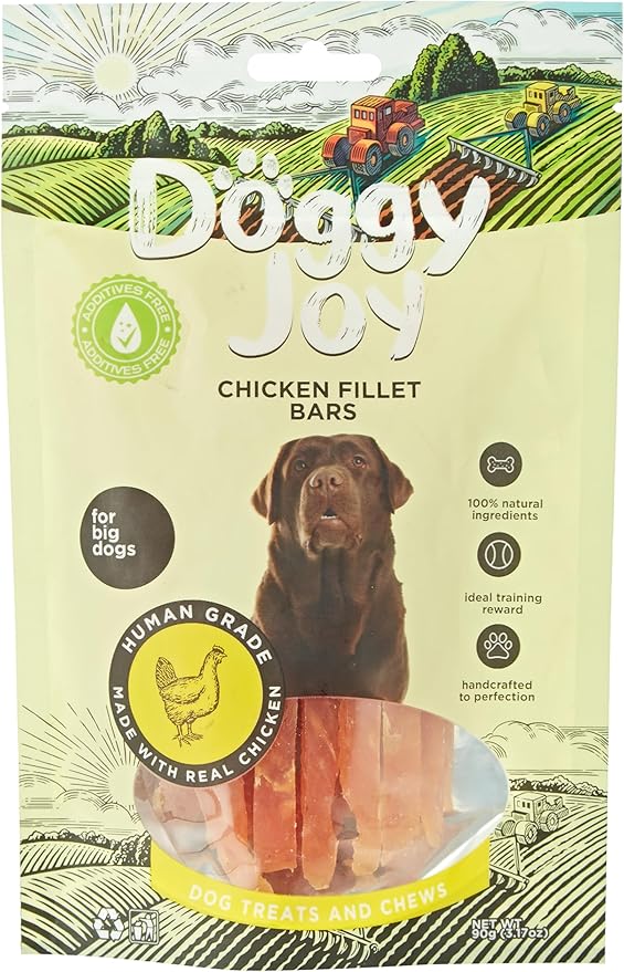 Doggy Joy Chicken Fillet Bars Dog Treats 90gm