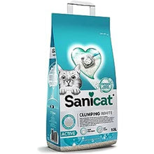 Sanicat Clumping White Active Cat Litter - 10L