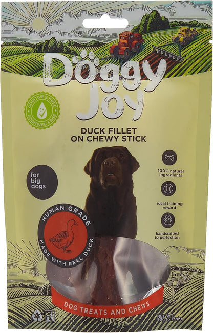 Doggy Joy Duck Fillet on Chewy Stick Dog Treats 90g