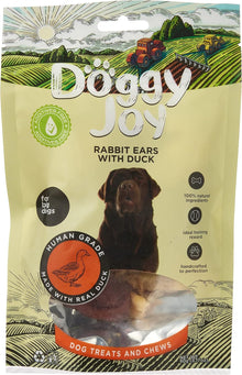 Doggy Joy Rabbit Ears with Duck Dog Treats 90g