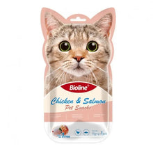 Bioline Cat Treats 5x15g Chicken & Salmon