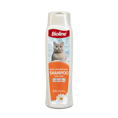 Bioline Multi Coloured Hair Shampoo For Cats 200ml
