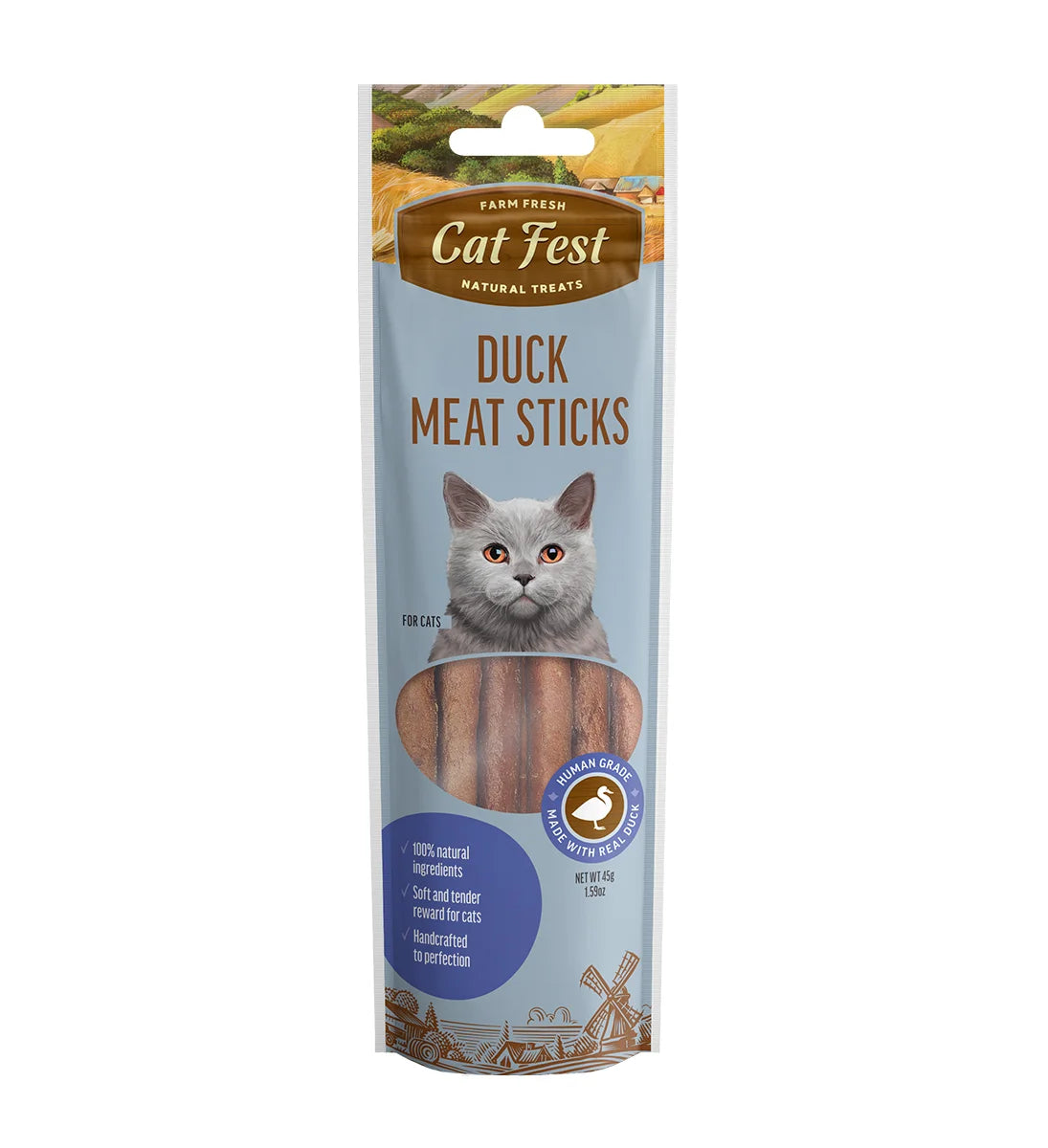 Cat Fest Meat Sticks Duck For Cat 45g
