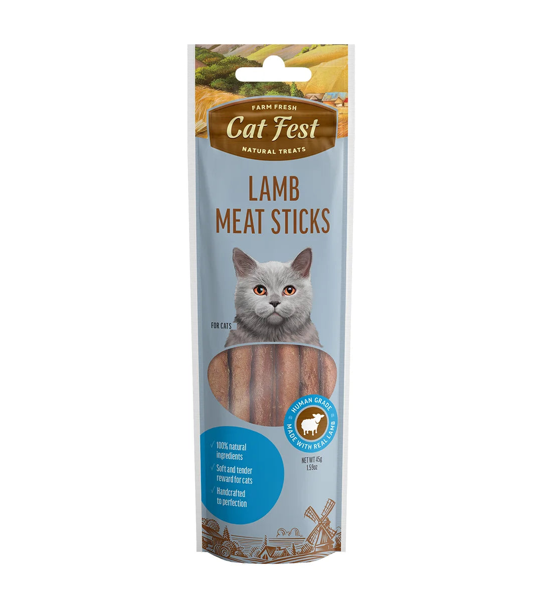 Cat Fest Meat Sticks Lamb For Cat 45g