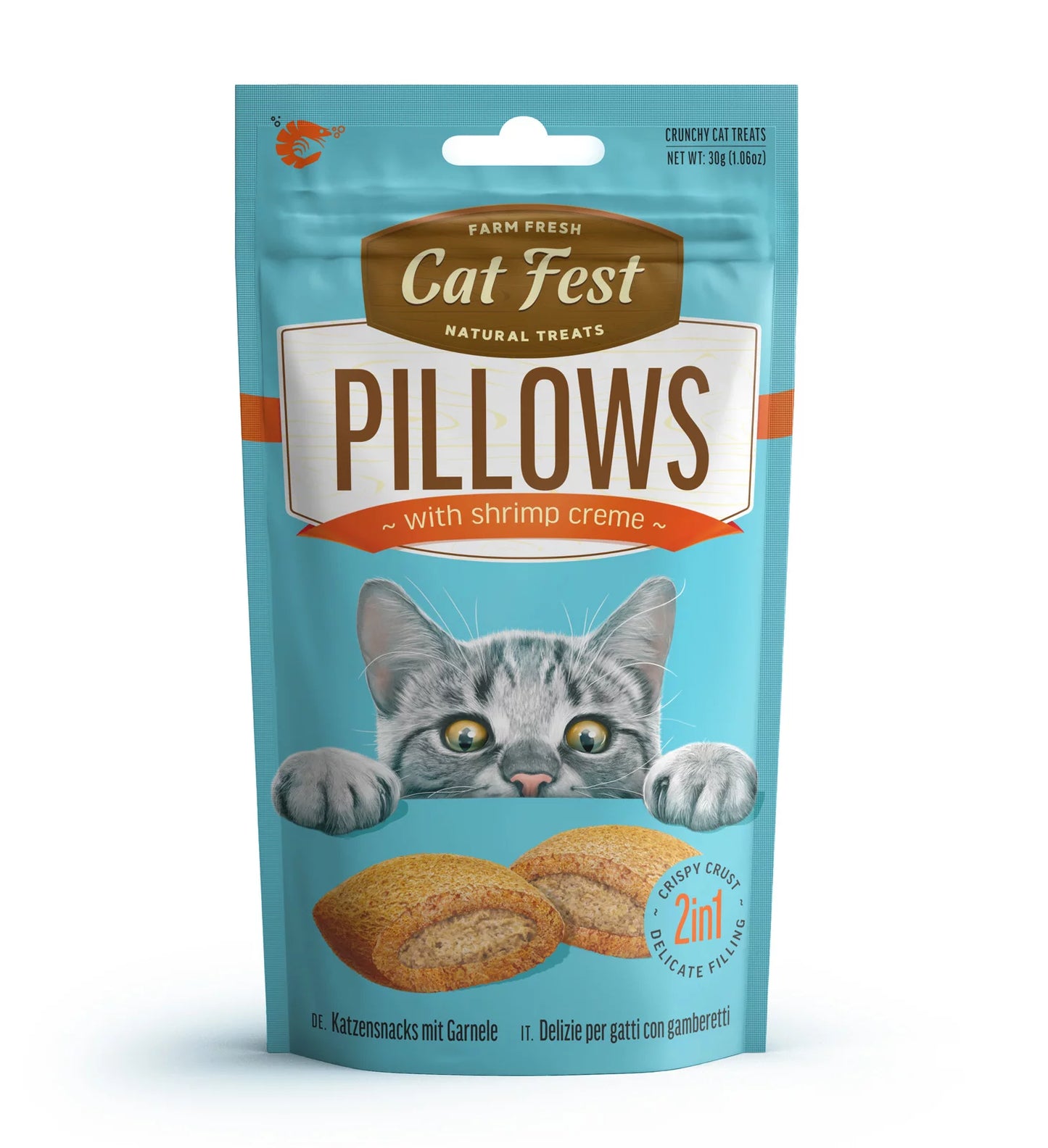 Cat Fest Pillows With Shrimp Cream 30g