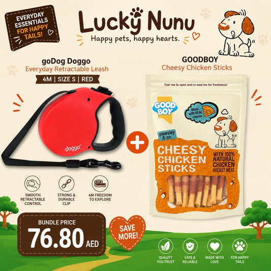 Doggo Everyday Leash + Cheesy Chicken Stick