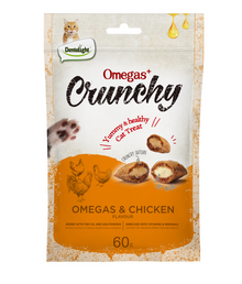Dentalight Omegas Crunchy Cat Treat 60g (Omegas & Chicken)