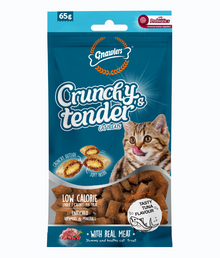 Gnawlers Crunchy & Tender Cat Treats 65g (Tuna)