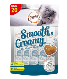 Gnawlers Smooth & Creamy Lickable Cat Treats 20pcsx15g (Mussel)