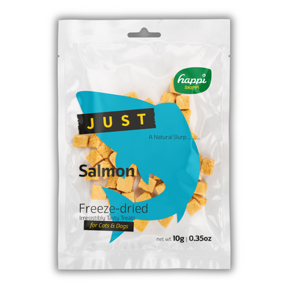Happi Skippi Just Freeze-Dried Treat Salmon for Cats and Dogs 10g