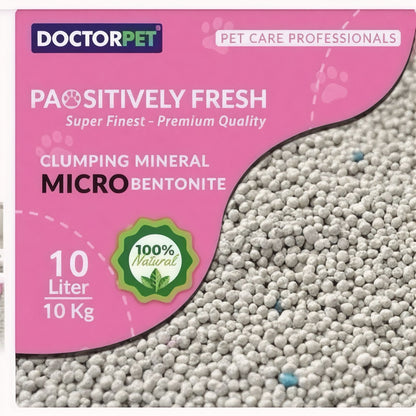 Doctor Pet Super Clumping Micro Bentonite Baby Powder Cat Litter