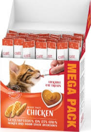 Catit Creamy Treats Mega Pack Chicken, 50 tubes/box